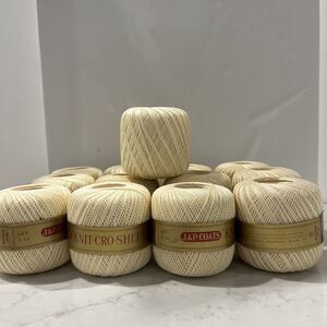 Vintage J&P Coats Knit Cro Sheen Boilfast Mercerized Cotton A.64 3,250 Yards NEW